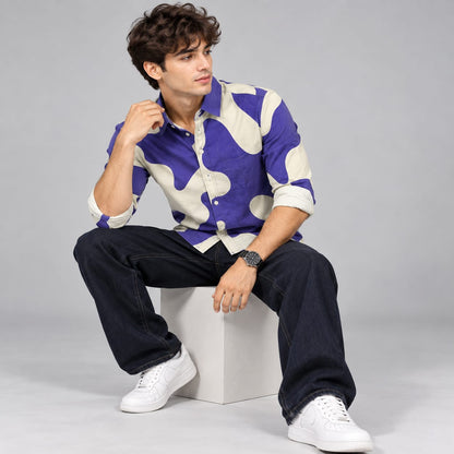 Fancy Corduroy Multi Colour Shirt - BE18 men's shirt