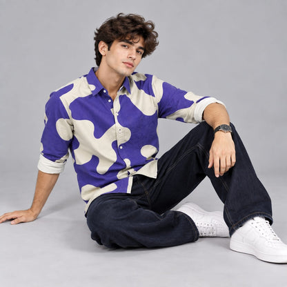 Fancy Corduroy Multi Colour Shirt - BE18 men's shirt