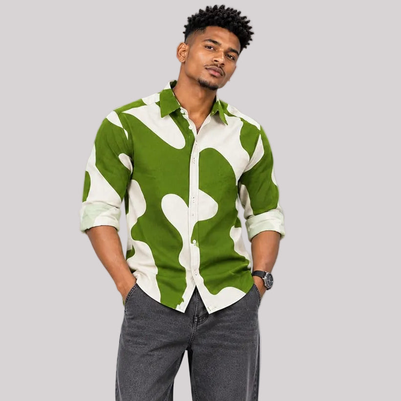 Fancy Corduroy Multi Colour Shirt - BE18 men's shirt