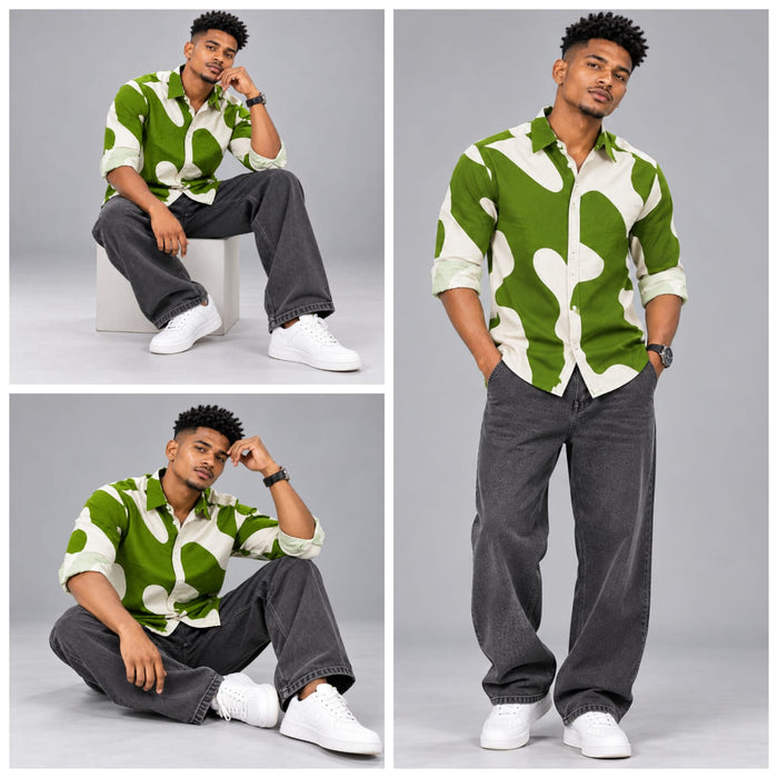 Fancy Corduroy Multi Colour Shirt - BE18 men's shirt
