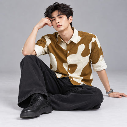 Fancy Corduroy Multi Colour Shirt - BE18 men's shirt