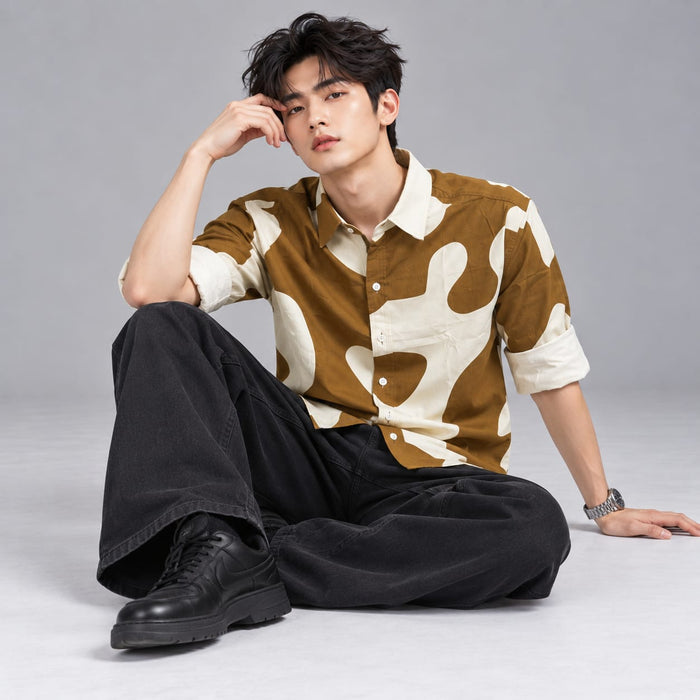 Fancy Corduroy Multi Colour Shirt - BE18 men's shirt
