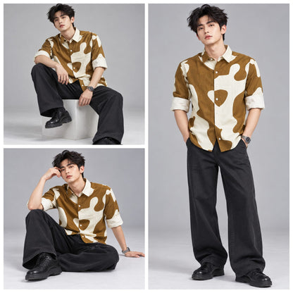 Fancy Corduroy Multi Colour Shirt - BE18 men's shirt