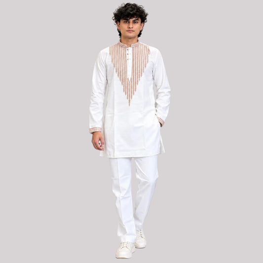 Elegant white kurta pajama