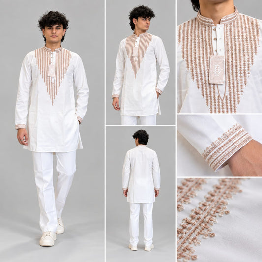 Elegant white kurta pajama