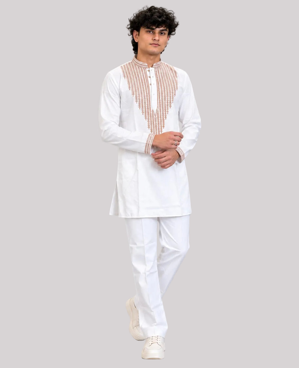 Elegant white kurta pajama