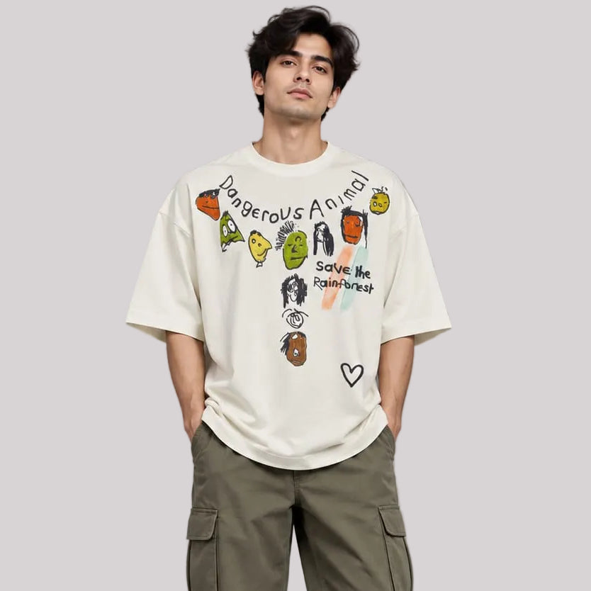 Round neck designer oversize
