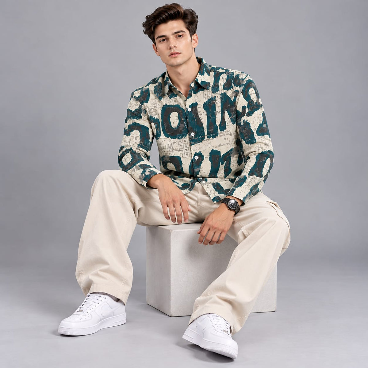 Digital paper print shirt