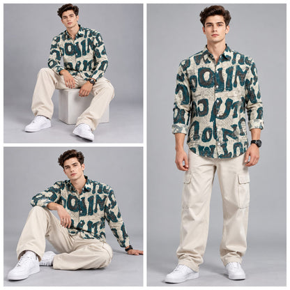 Digital paper print shirt