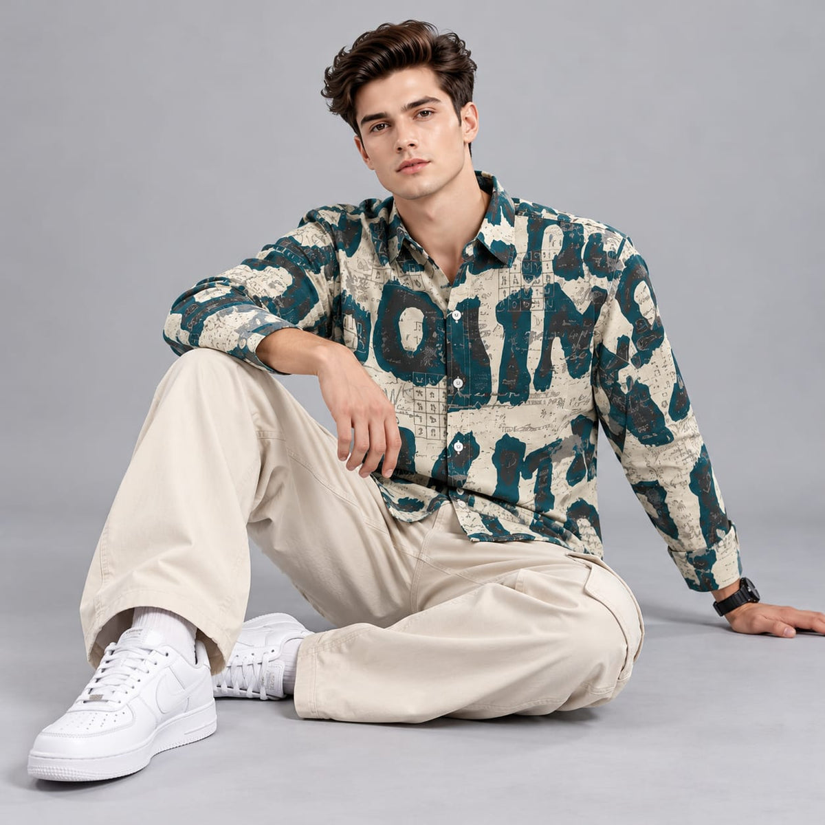 Digital paper print shirt