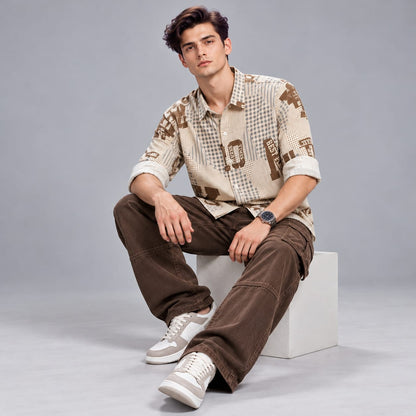 Digital paper print shirt