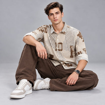 Digital paper print shirt
