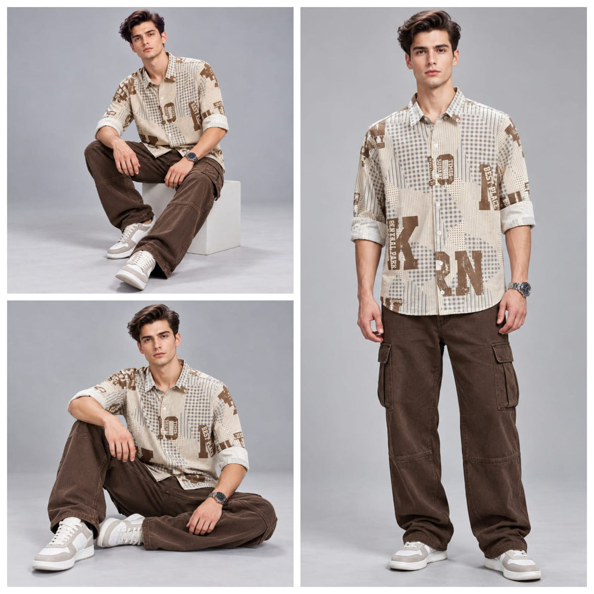 Digital paper print shirt