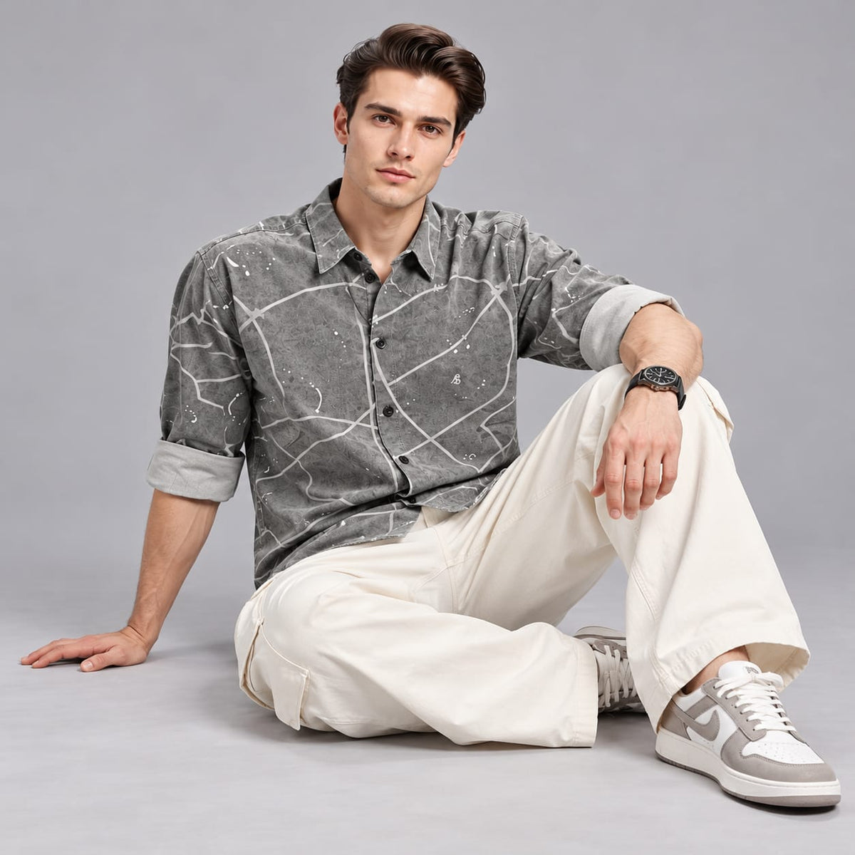 Digital paper print shirt
