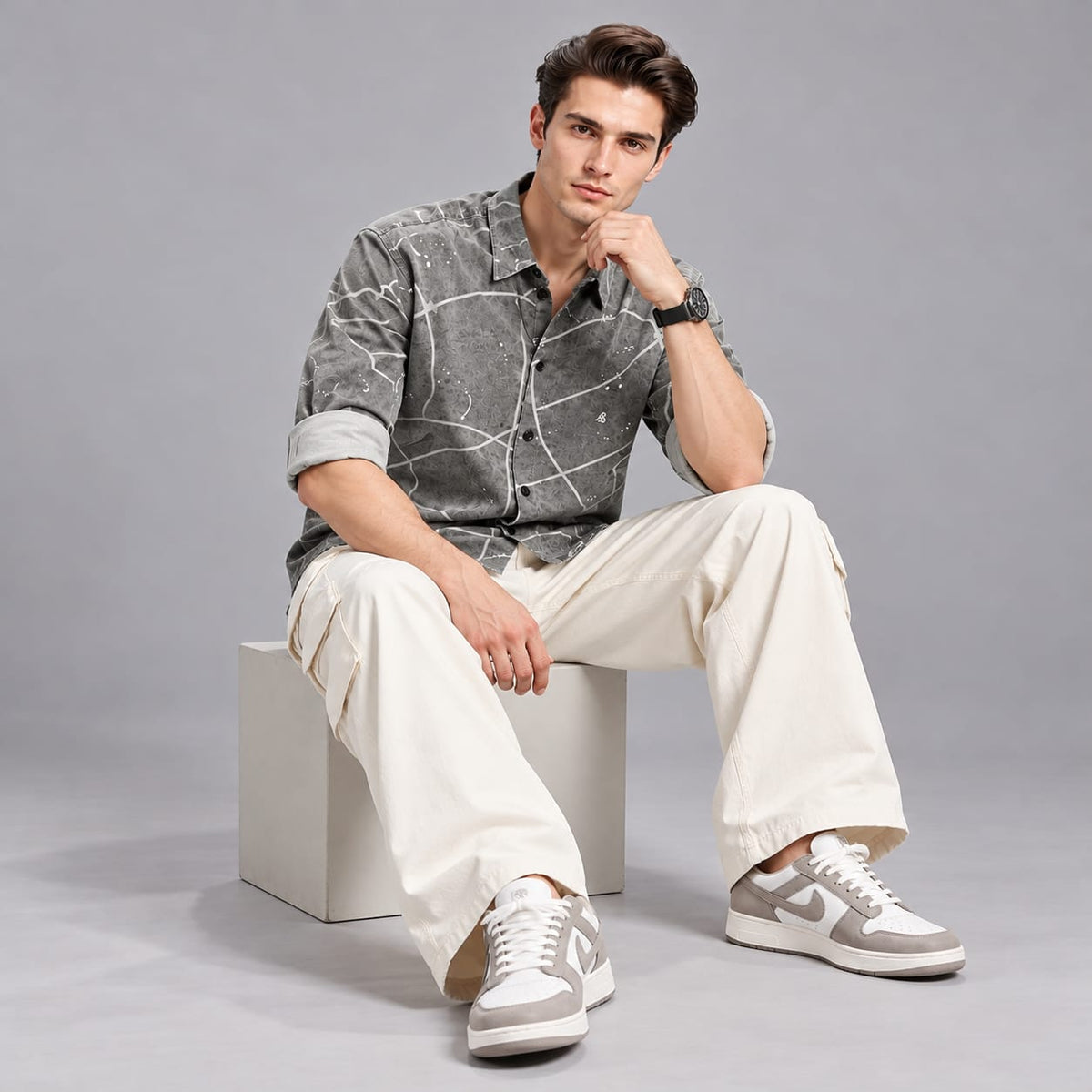 Digital paper print shirt