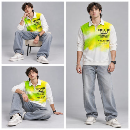 Full sleeves collar crew neck T-shirt