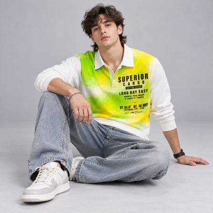Full sleeves collar crew neck T-shirt