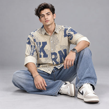 Digital paper print shirt