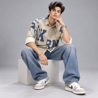 Digital paper print shirt