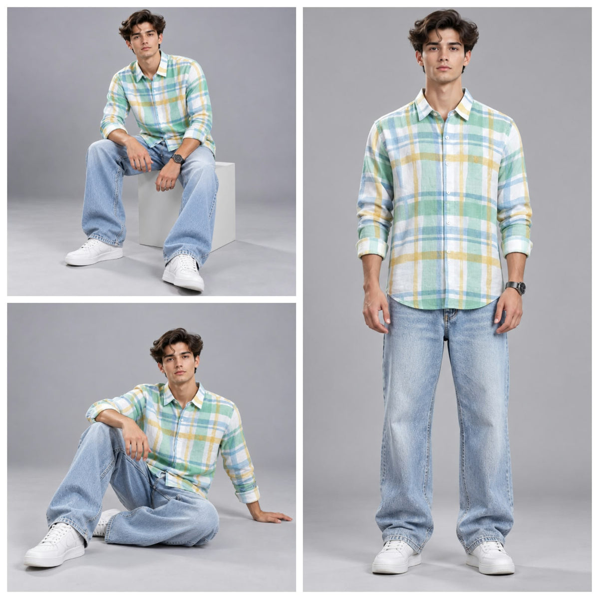 Brush Cotton checks