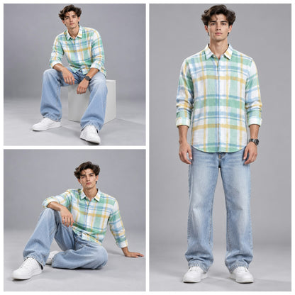 Brush Cotton checks