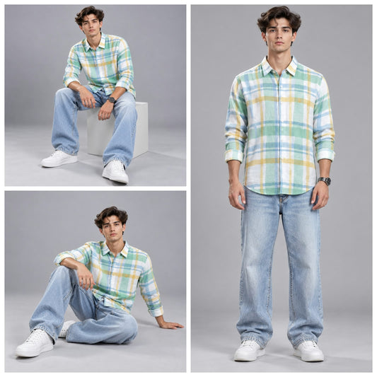 Brush Cotton checks