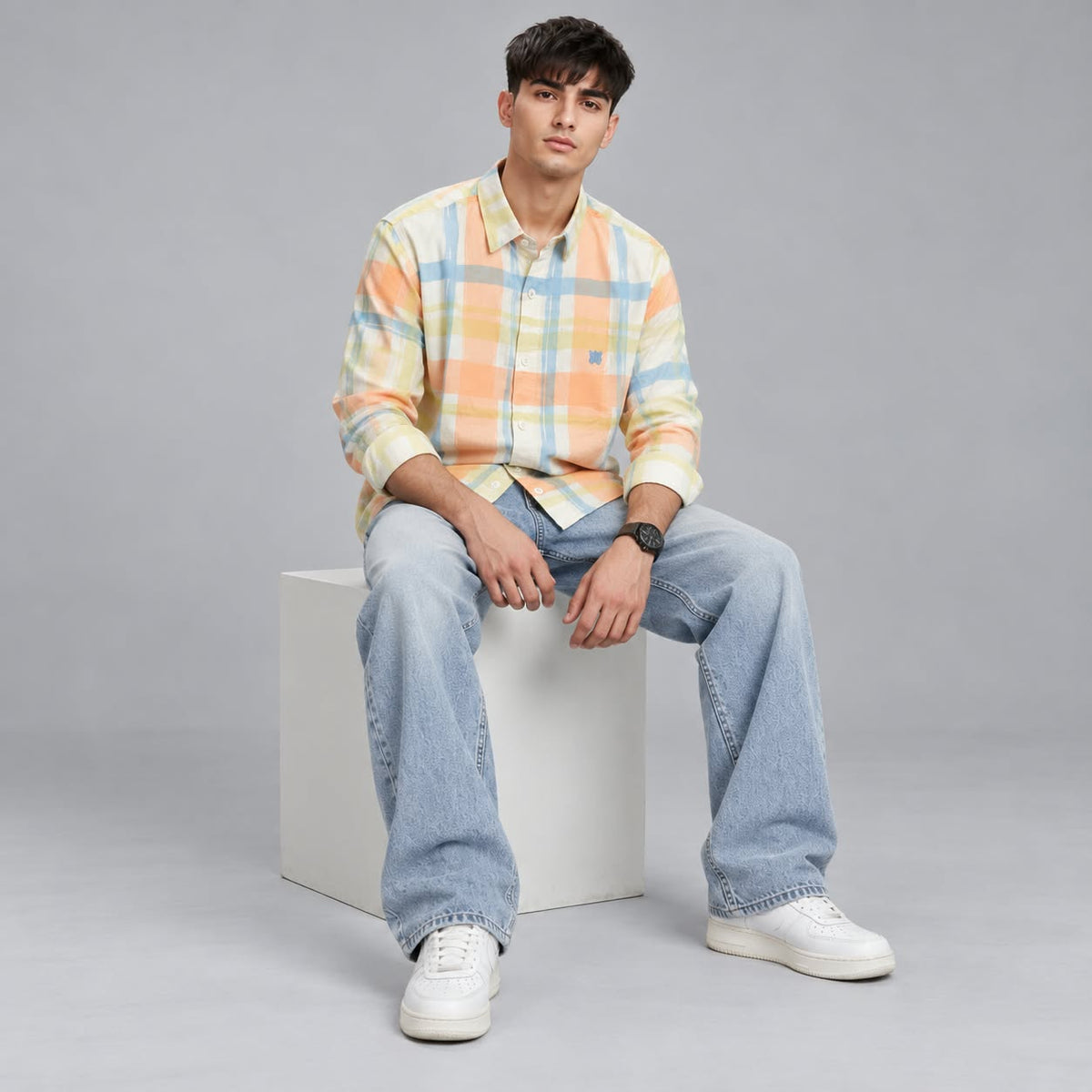 Brush Cotton checks