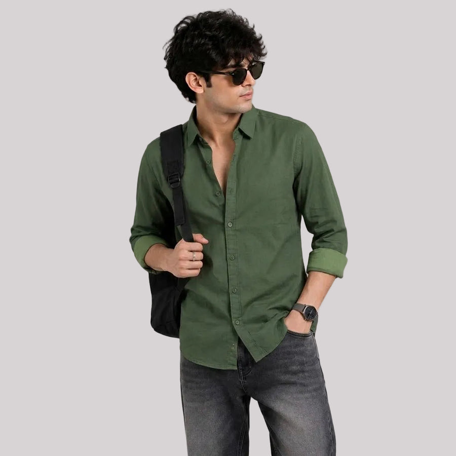 Cotton Oxford Shirt - BE18 men's shirt