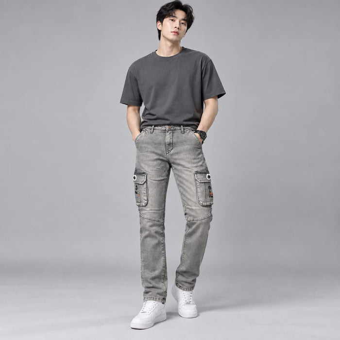 Denim Cargo Jeans - BE18 men's jeans