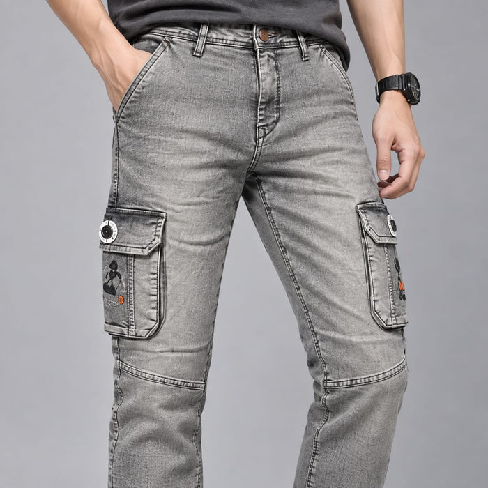 Denim Cargo Jeans - BE18 men's jeans