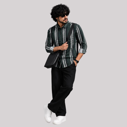 Ccorduroy stripes shirt