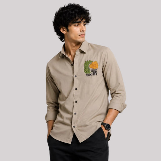 Imported lachka patch shirt