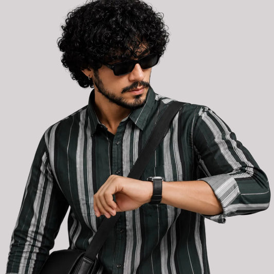Ccorduroy stripes shirt