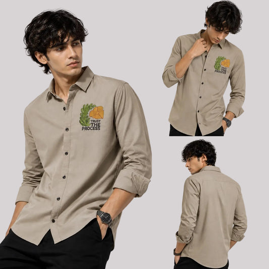 Imported lachka patch shirt